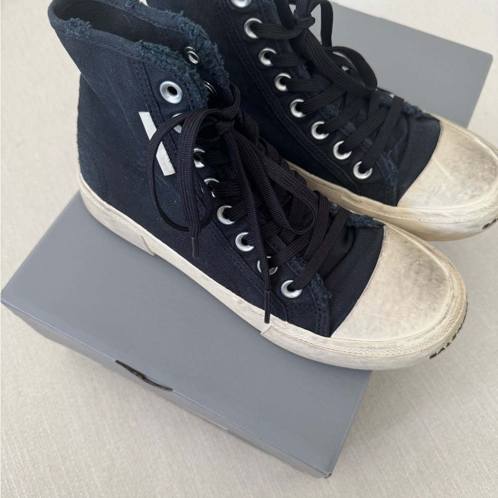 Balenciaga High Top Paris Sneakers - Picture 3 of 11